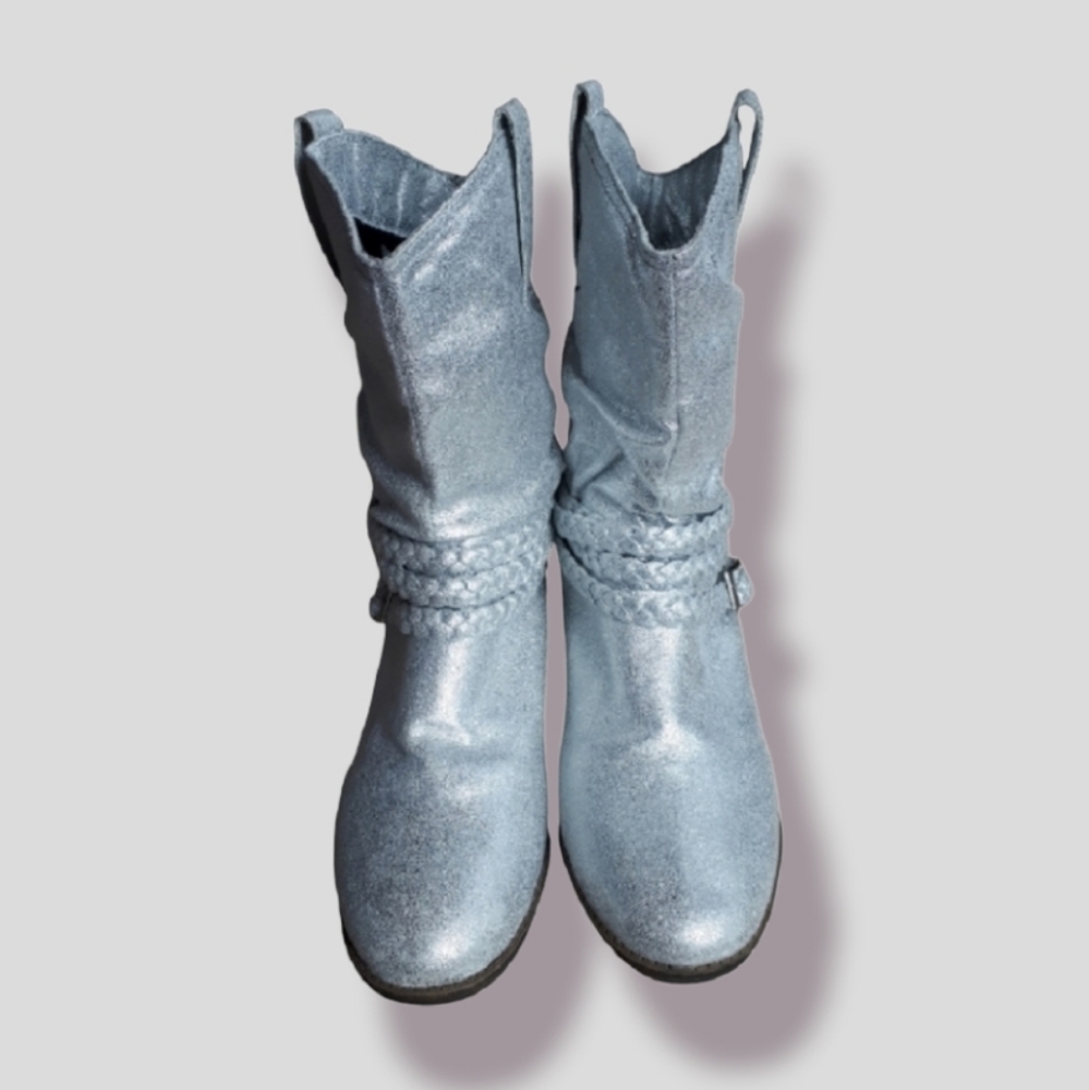 Justice metallic cowboy boots